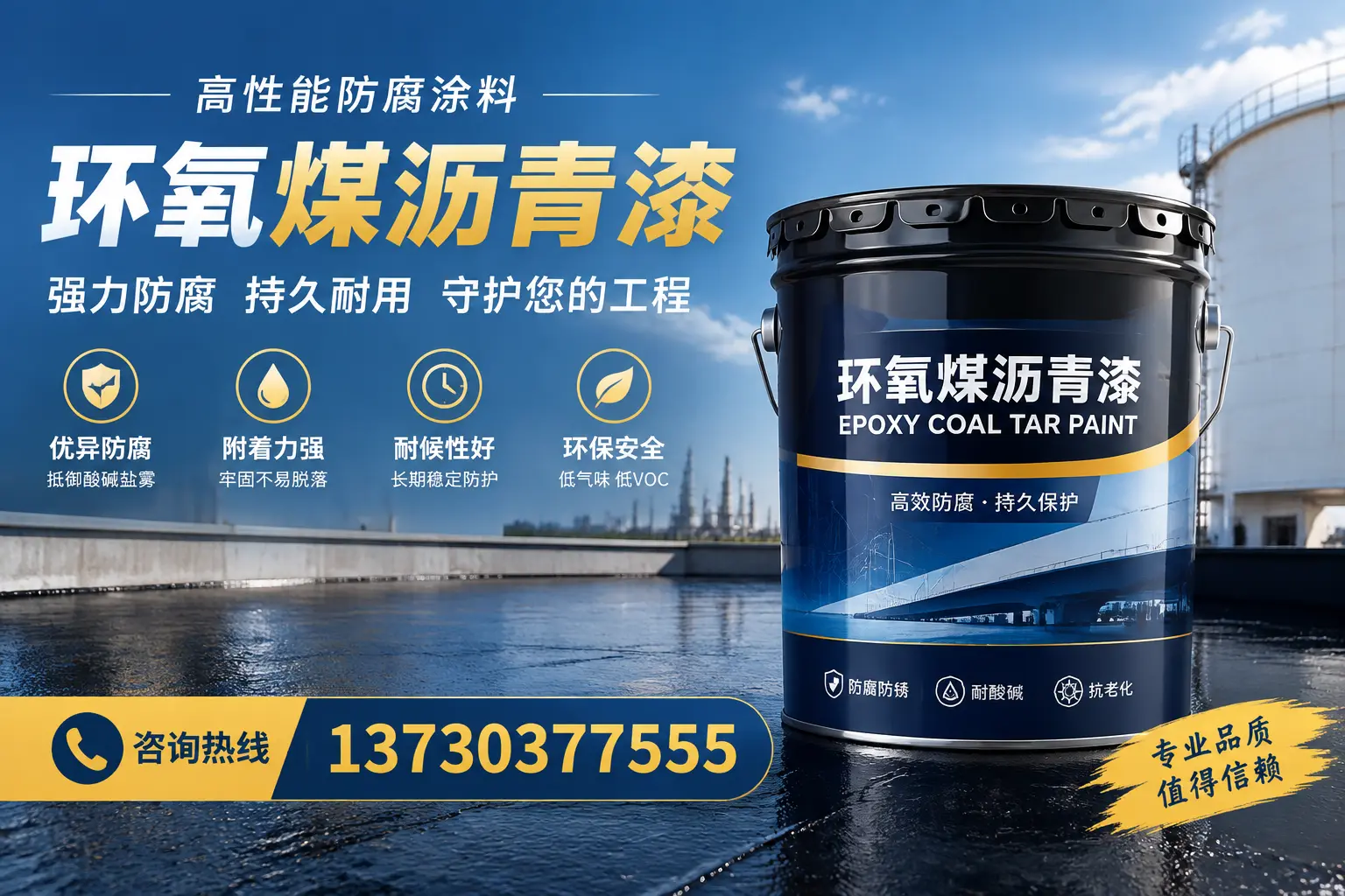 环氧煤沥青漆的耐久性分析，适合临夏的使用场景